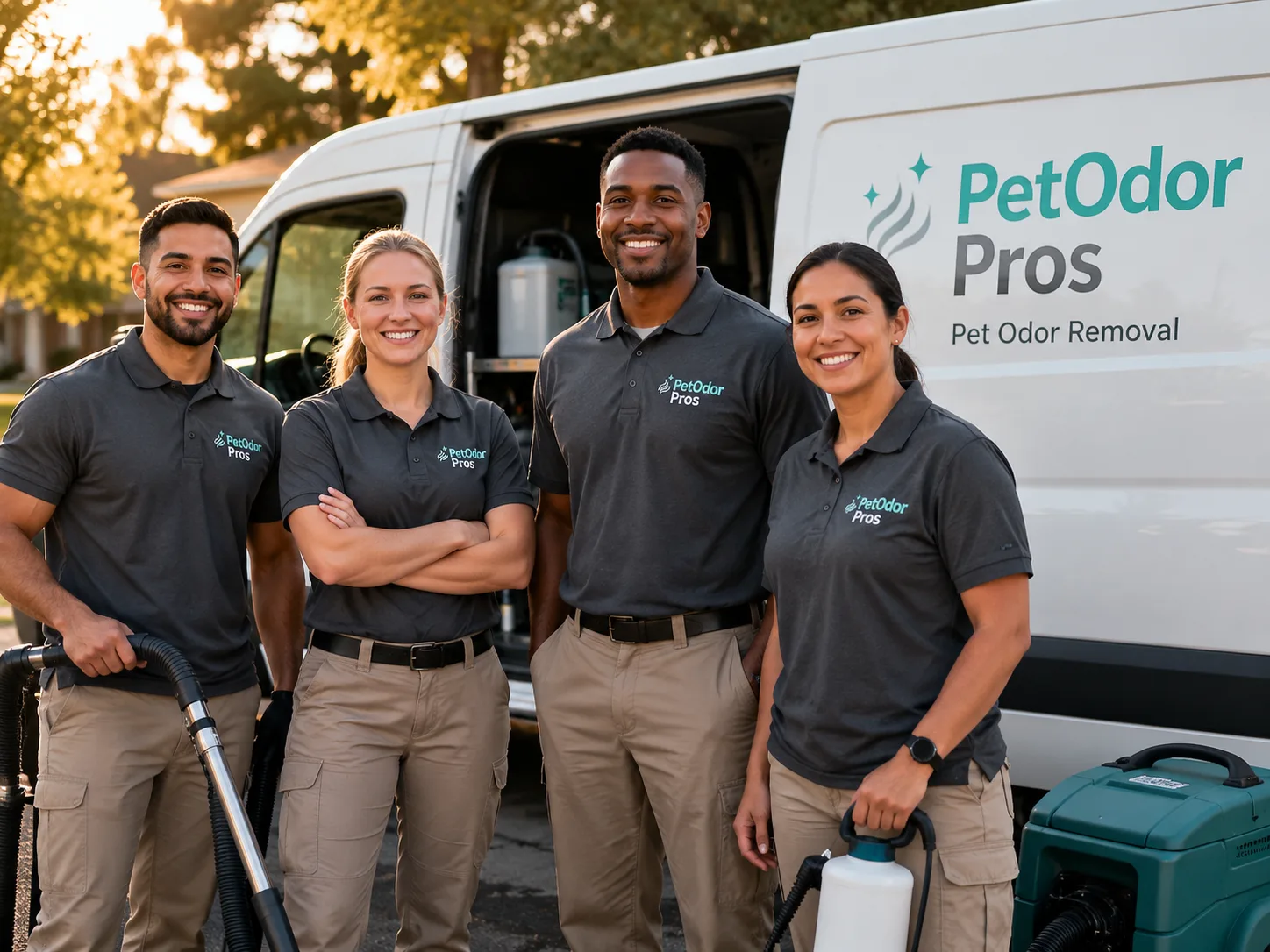 Pet Odor Removal team serving Ozark, AR